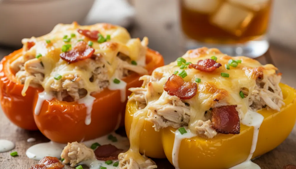 Chicken Bacon Ranch Stuffed Peppers 2