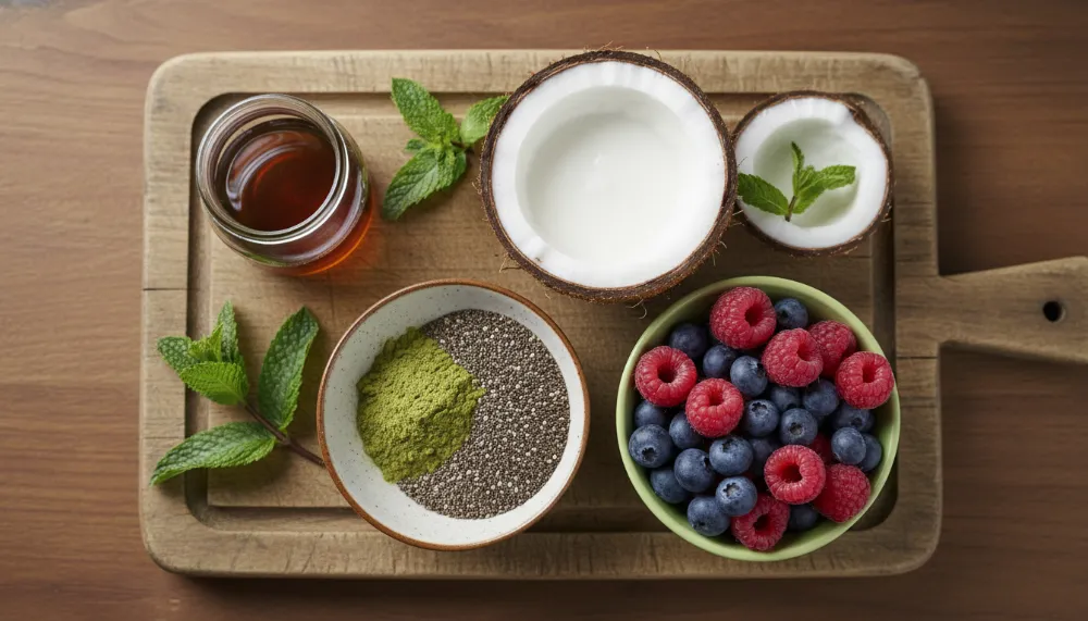 Coconut Matcha Chia Pudding – 5-Ingredient Breakfast: The Ultimate Nutrient-Dense Morning Fuel 2 Coconut Matcha Chia Pudding – 5 Ingredient Breakfast 1