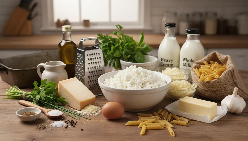High-Protein Cottage Cheese Alfredo Pasta Bake: The Ultimate Healthy Comfort Food 2 Cottage Cheese Alfredo Pasta Bake 1