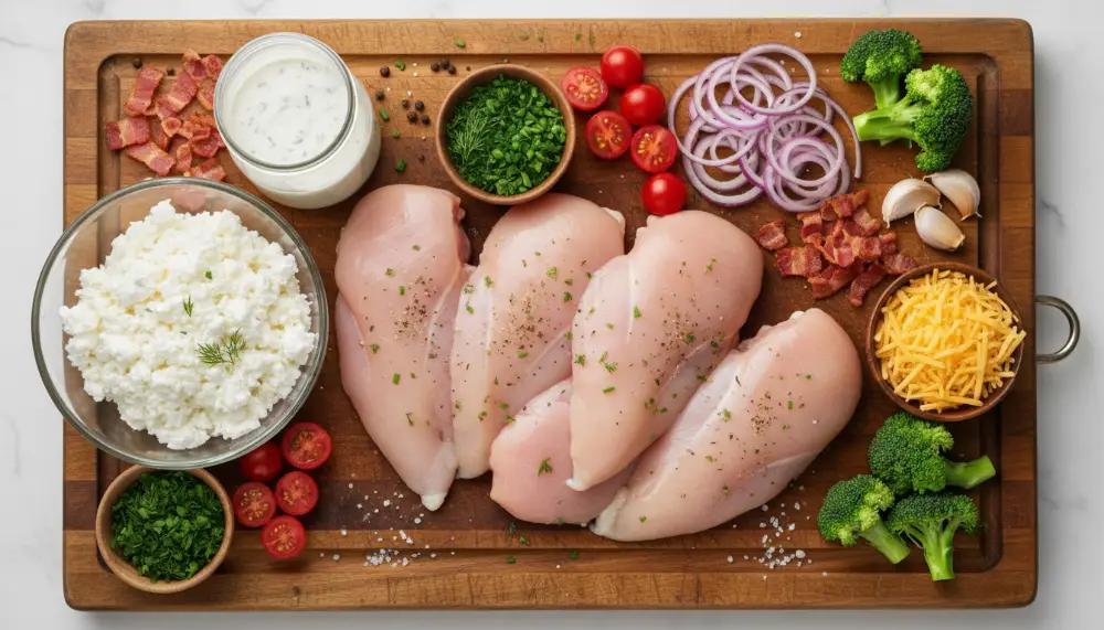 The Ultimate Cottage Cheese Ranch Chicken Bake: High-Protein Comfort 2 Cottage Cheese Ranch Chicken Bake 1