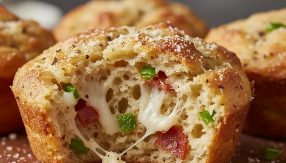 Easy Sourdough Pizza Muffins Recipe: The Ultimate Savory Discard Hack 3 Easy Sourdough Pizza Muffins Recipe 2