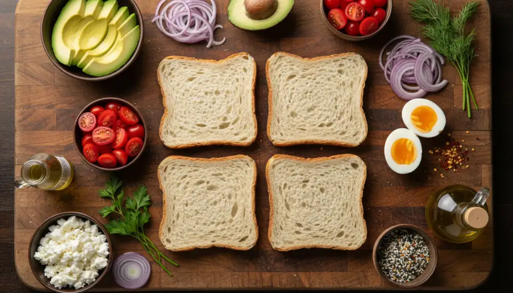 Healthy Breakfast Pizza Toast Recipe 1