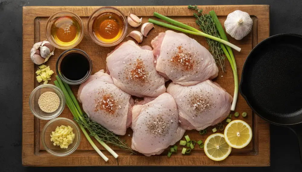 Honey Garlic Chicken Thigh Bake 1
