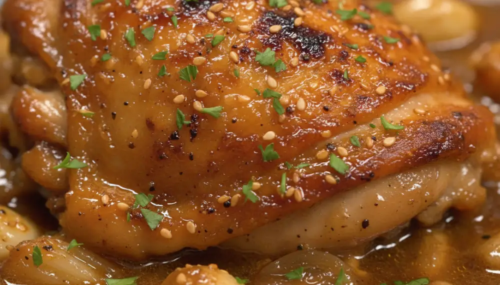 Honey Garlic Chicken Thigh Bake 2