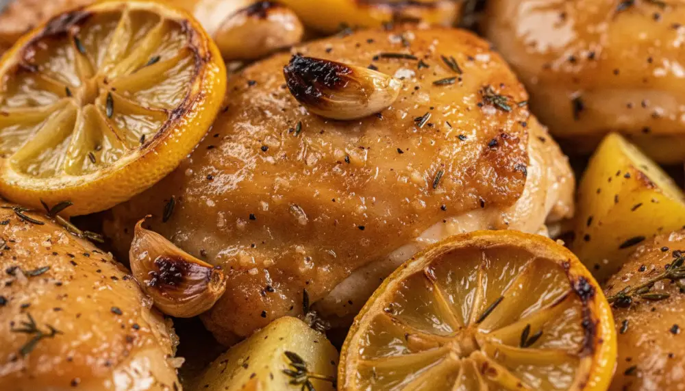 Lemon Garlic Chicken Tray Bake 2