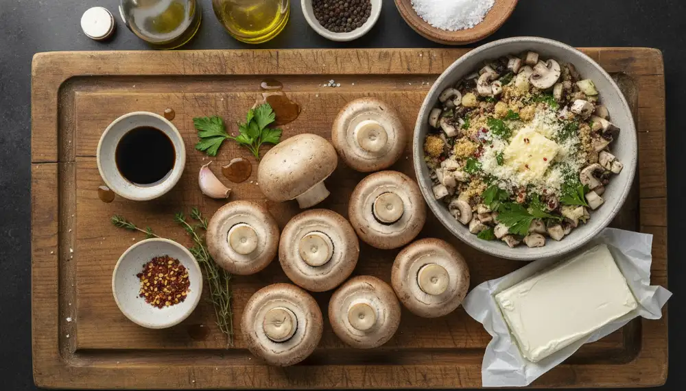 New: Air Fryer Stuffed Mushrooms Recipe - Crispy, Savory, and Perfect 2 New Air Fryer Stuffed Mushrooms Recipe 1 1
