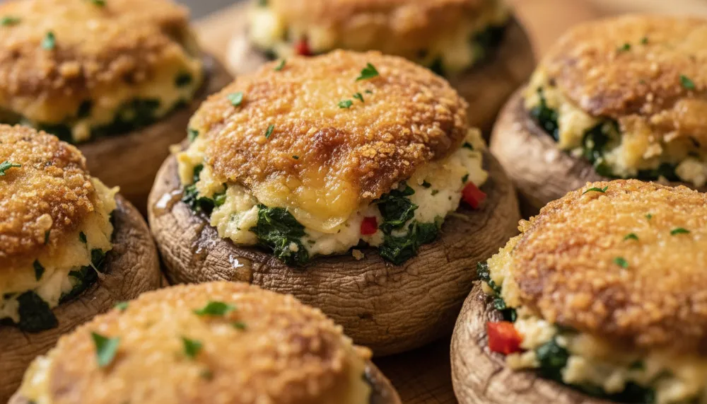 New: Air Fryer Stuffed Mushrooms Recipe - Crispy, Savory, and Perfect 3 New Air Fryer Stuffed Mushrooms Recipe 2 1
