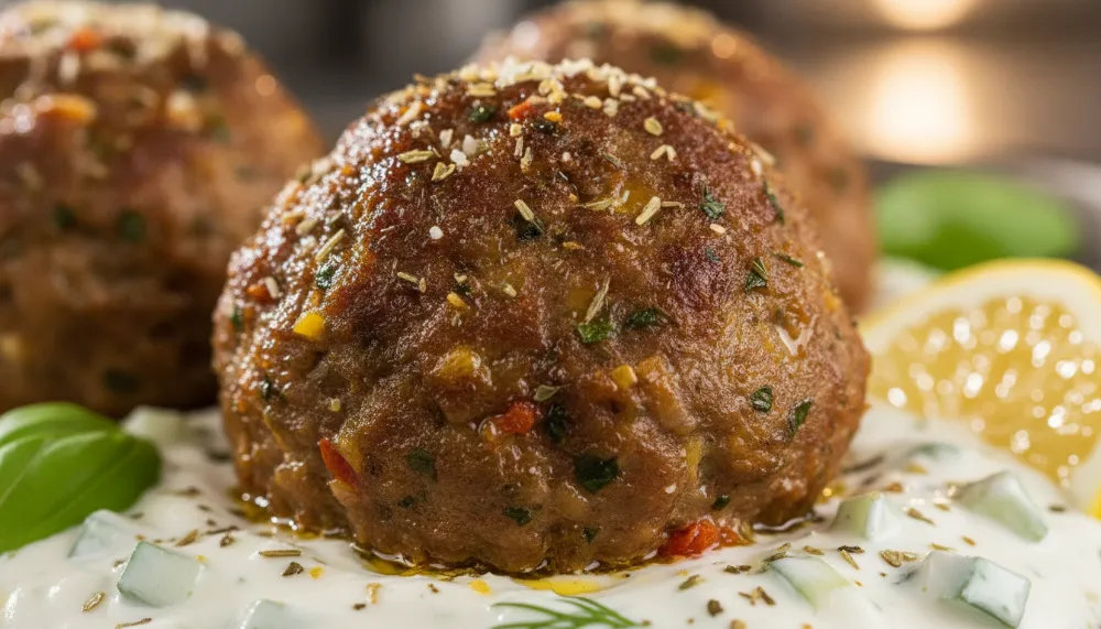 New: Mediterranean Chicken Meatballs 3 New Mediterranean Chicken Meatballs 2