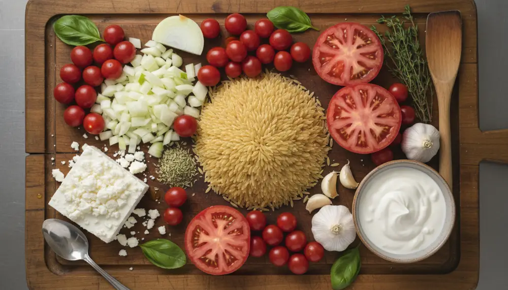 One Pan Creamy Tomato Orzo Recipe: The Ultimate 30-Minute Comfort Meal 2 One Pan Creamy Tomato Orzo Recipe 1