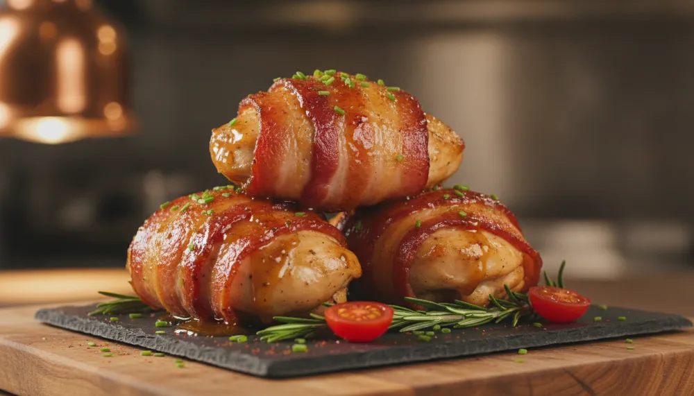 Home 1 Secret Air Fryer Bacon Wrapped Chicken 0 1