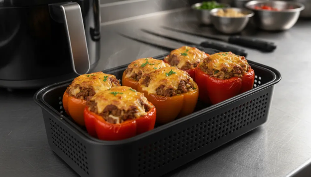Home 3 Secret Air Fryer Stuffed Peppers Recipe 0