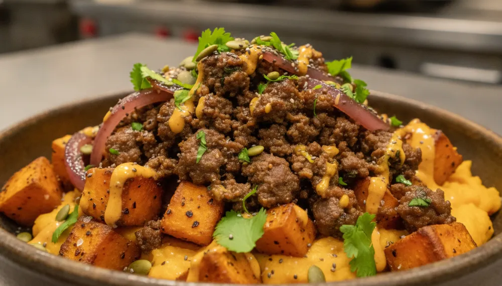 The Best Secret Ground Beef Sweet Potato Bowls Recipe 3 Secret Ground Beef Sweet Potato Bowls 2