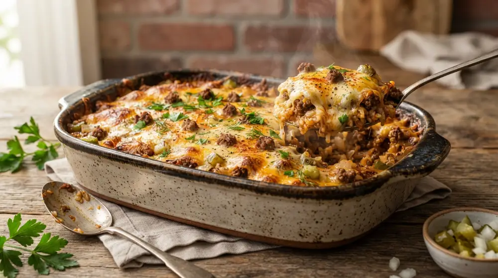 Home 5 Cheeseburger Rice Casserole 0