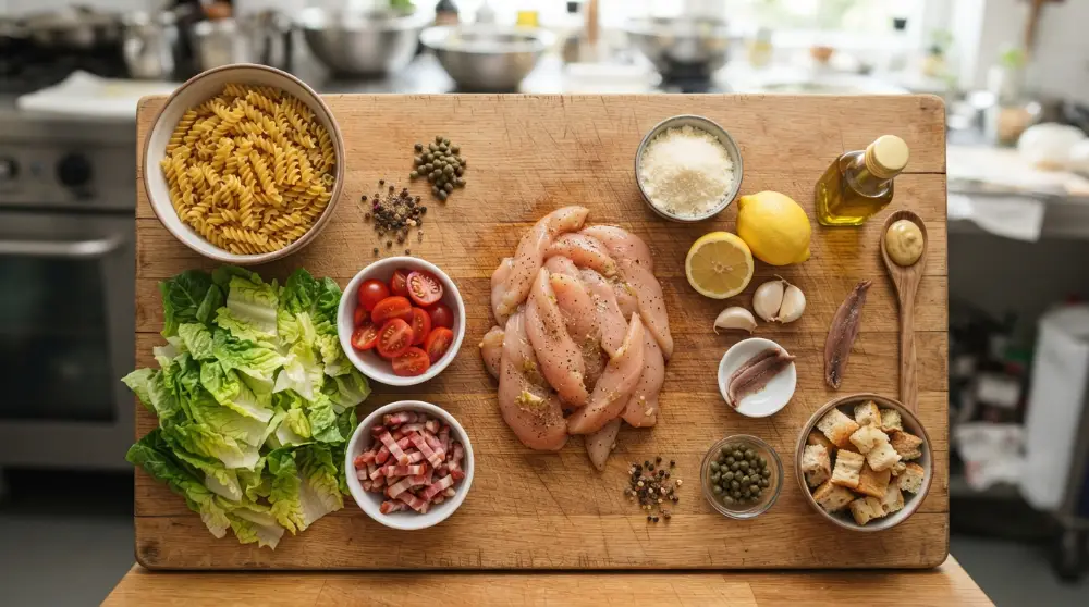 The Ultimate Chicken Caesar Pasta Salad: A High-Protein, Alcohol-Free Masterpiece 2 Chicken Caesar Pasta Salad 1