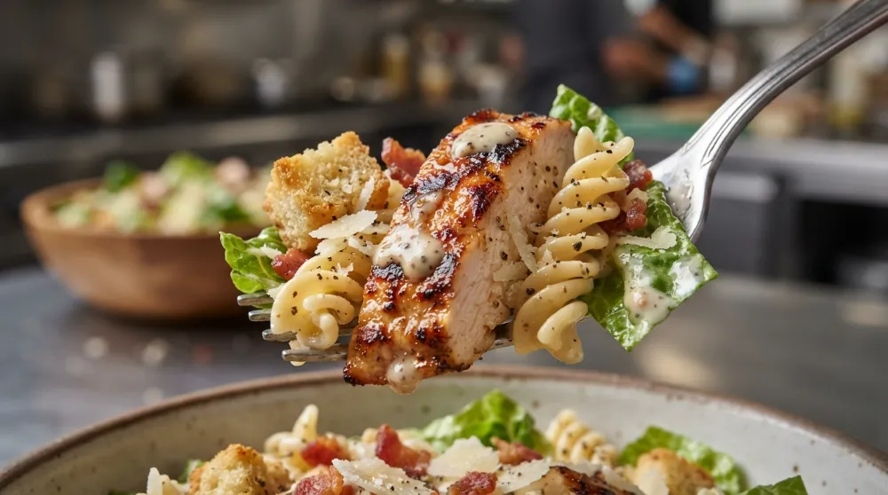 The Ultimate Chicken Caesar Pasta Salad: A High-Protein, Alcohol-Free Masterpiece 3 Chicken Caesar Pasta Salad 2