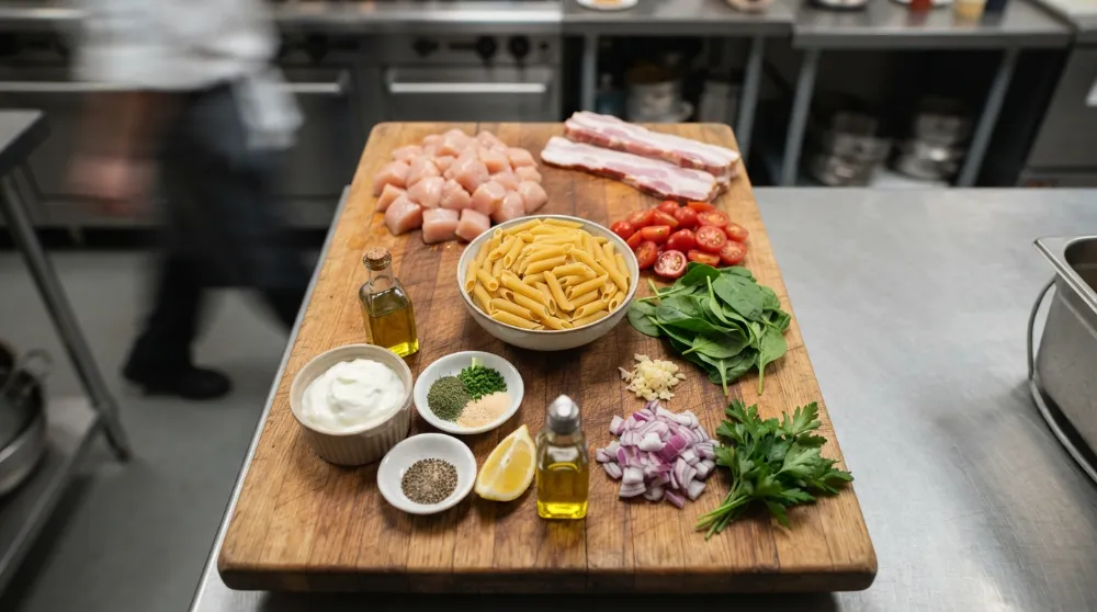 Ultimate Creamy Chicken Bacon Ranch Pasta: A Rich Comfort Classic 2 Creamy Chicken Bacon Ranch Pasta 1 2