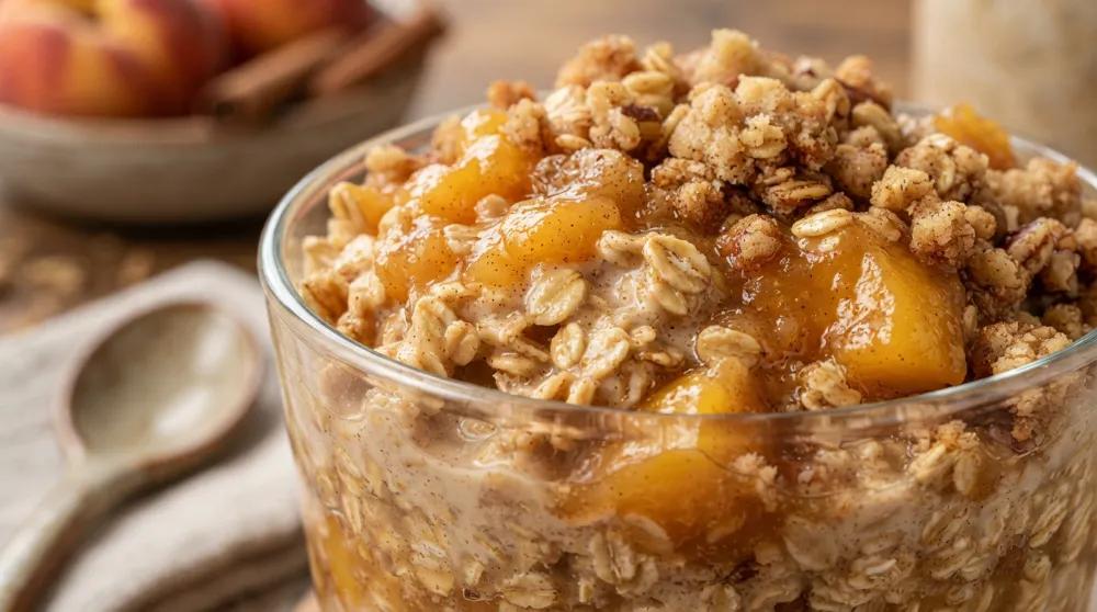 Peach Cobbler Overnight Oats: The Ultimate Healthy Breakfast Guide 3 Peach Cobbler Overnight Oats 2