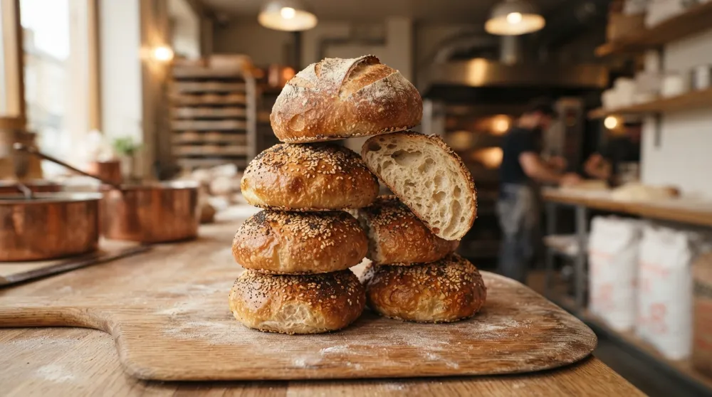 Sourdough Discard Hamburger Buns 0