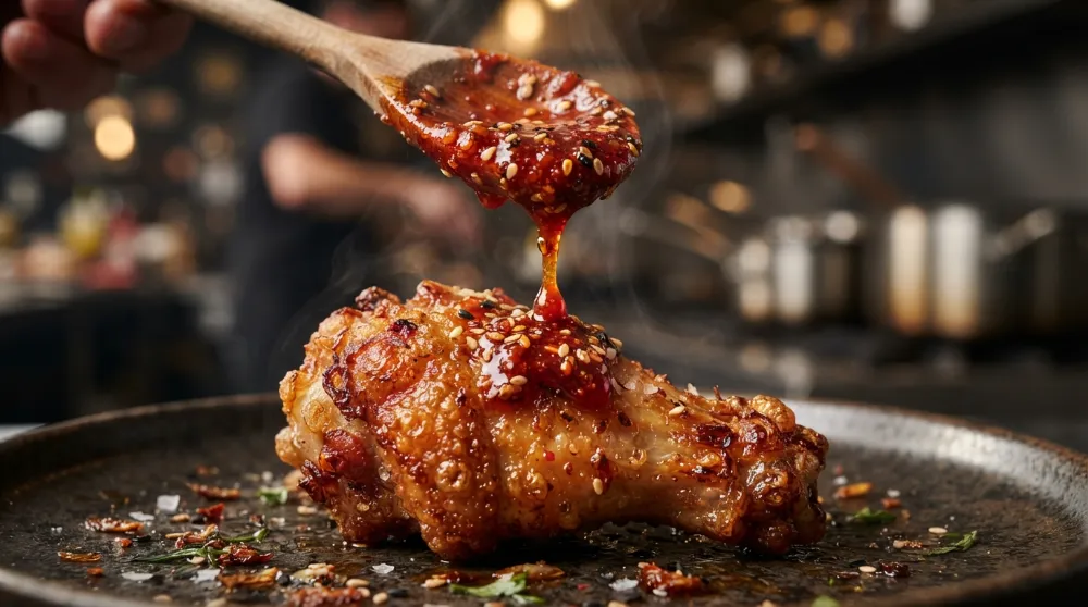 Air Fryer Chicken Wings with Gochujang Glaze 3 Air Fryer Chicken Wings with Gochujang Glaze 2