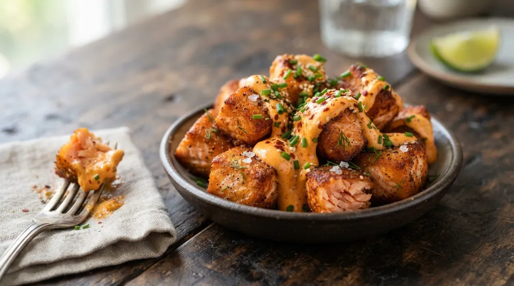 Crispy Air Fryer Salmon Bites with Spicy Mayo: The Ultimate Guide 3 Air Fryer Salmon Bites with Spicy Mayo 2