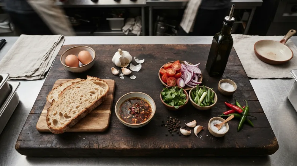 Chili Oil Eggs on Toast (Deliberate Breakfast) 2 Chili Oil Eggs on Toast Deliberate Breakfast 1