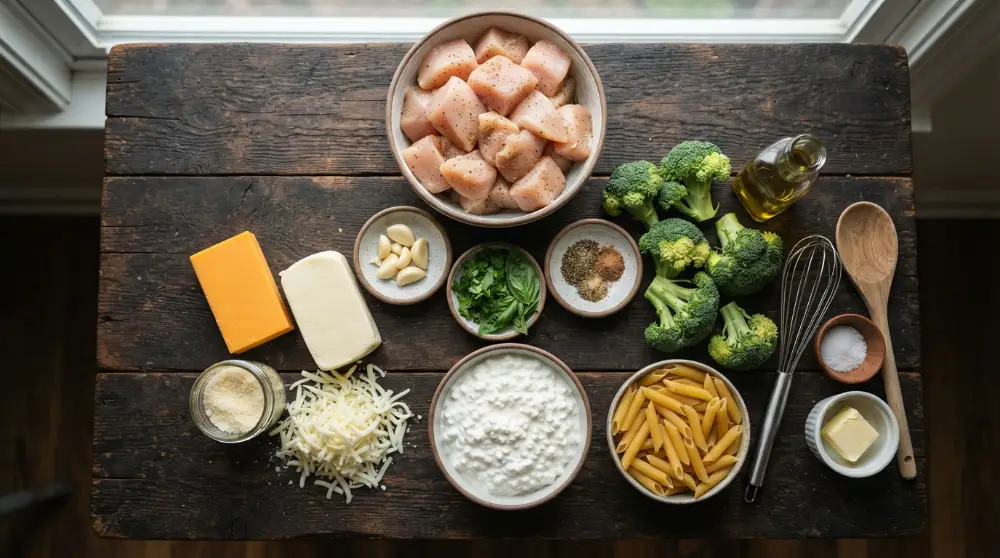 Cottage Cheese Alfredo Chicken Bake (High Protein Comfort Dinner) 2 Cottage Cheese Alfredo Chicken Bake High Protein Comfort Dinner 1