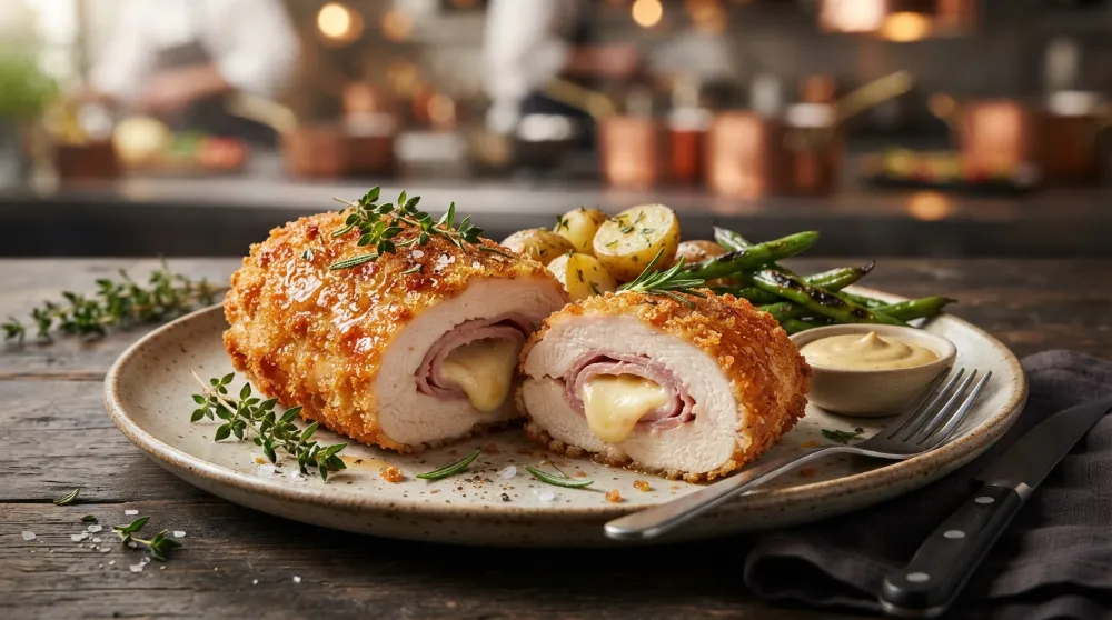 Home 6 Crispy Air Fryer Chicken Cordon Bleu No Frying 0