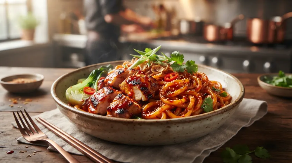 Home 2 Gochujang Noodles with Chicken 12 Minute Dinner 0