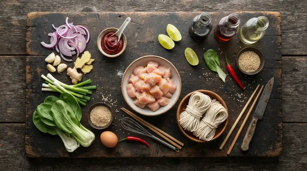 Gochujang Noodles with Chicken (12-Minute Dinner) 2 Gochujang Noodles with Chicken 12 Minute Dinner 1
