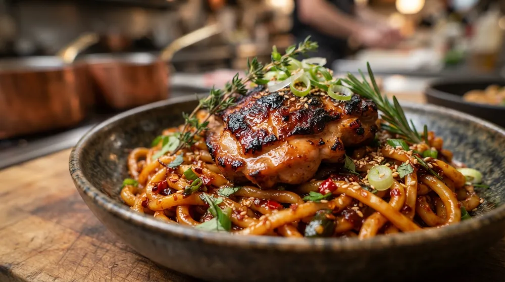 Gochujang Noodles with Chicken (12-Minute Dinner) 3 Gochujang Noodles with Chicken 12 Minute Dinner 2