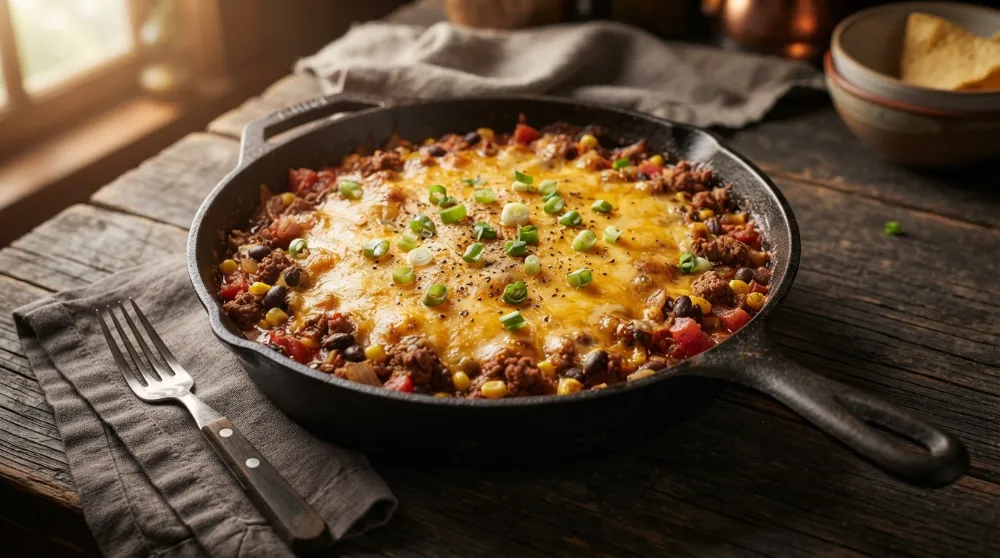 Home 3 Hearty Cowboy Ground Beef Skillet One Pot Meal 0