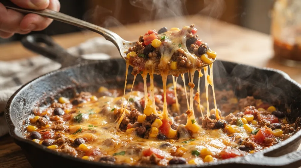 Hearty Cowboy Ground Beef Skillet (One Pot Meal) 2 Hearty Cowboy Ground Beef Skillet One Pot Meal 2
