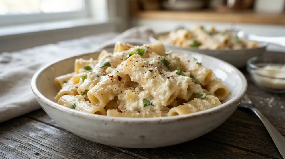 High Protein Cottage Cheese Pasta Sauce (15-Minute Dinner) 3 High Protein Cottage Cheese Pasta Sauce 15 Minute Dinner 2