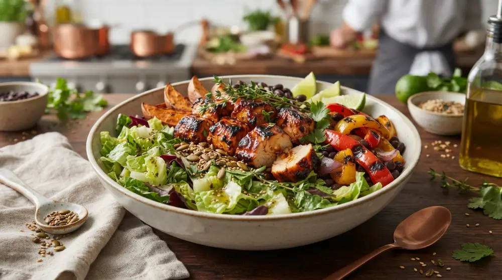 Home 3 Honey Chipotle Chicken Bowls Sheet Pan Dinner 0