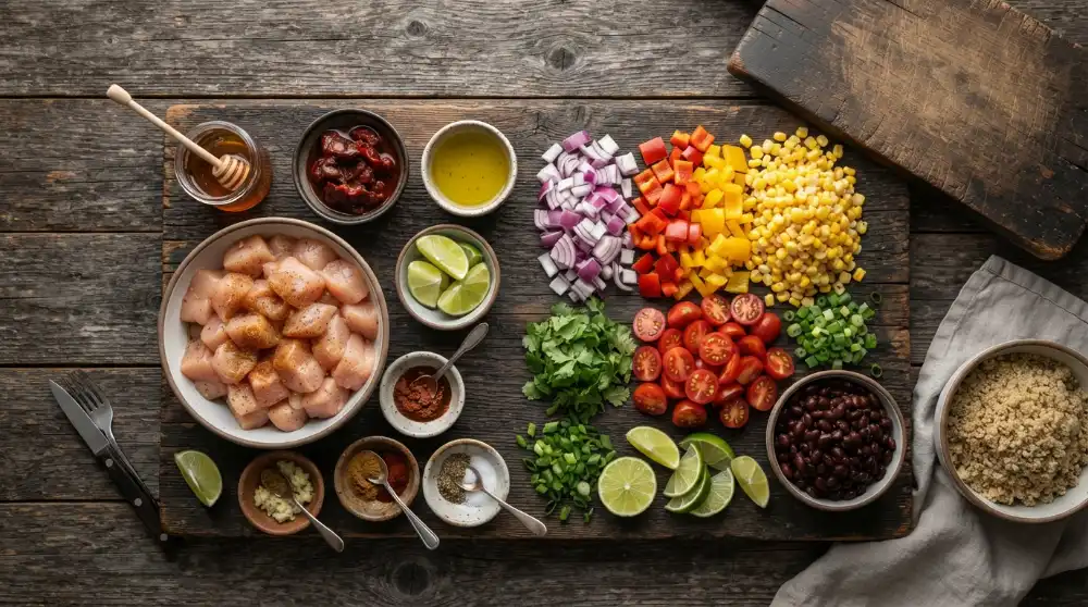 Honey Chipotle Chicken Bowls (Sheet Pan Dinner) 2 Honey Chipotle Chicken Bowls Sheet Pan Dinner 1