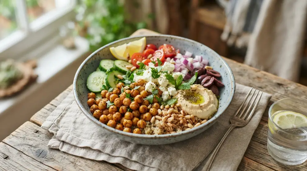 Home 4 Mediterranean Chickpea Power Bowl Fresh Easy 0
