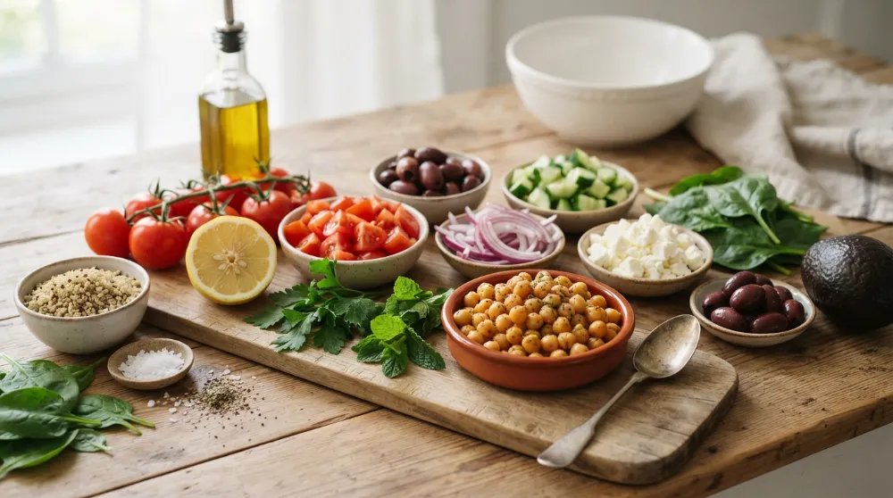 Mediterranean Chickpea Power Bowl (Fresh & Easy) 2 Mediterranean Chickpea Power Bowl Fresh Easy 1
