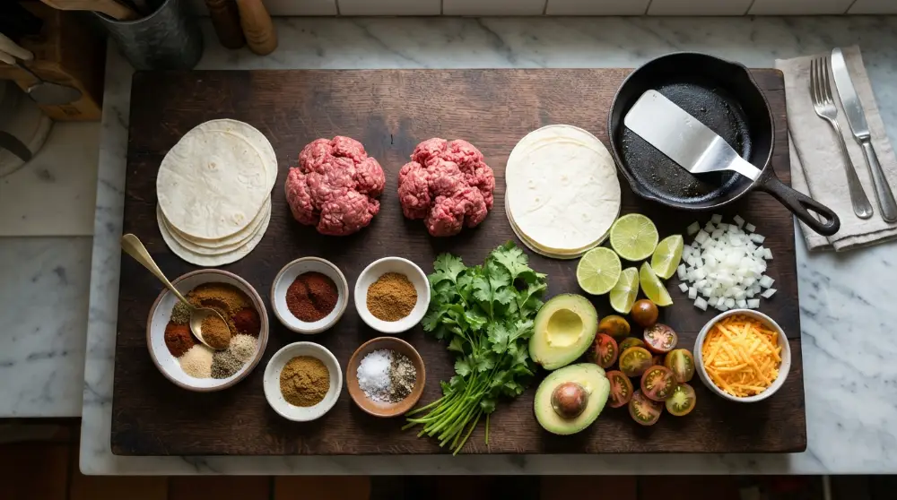 Smash Burger Tacos Weeknight Fusion Dinner 1