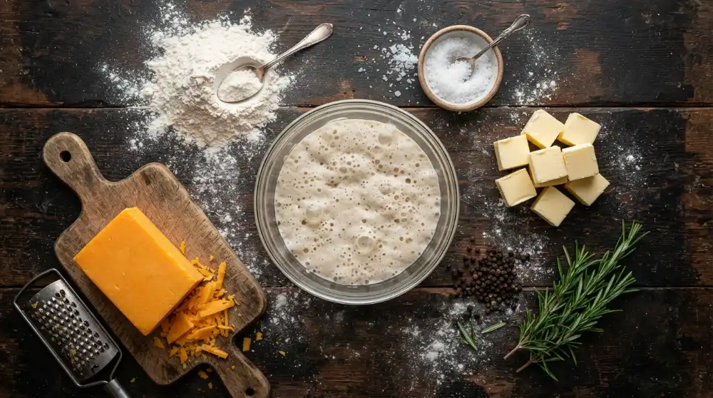 Sourdough Discard Cheese Crackers Snackable Beginner Bake 1