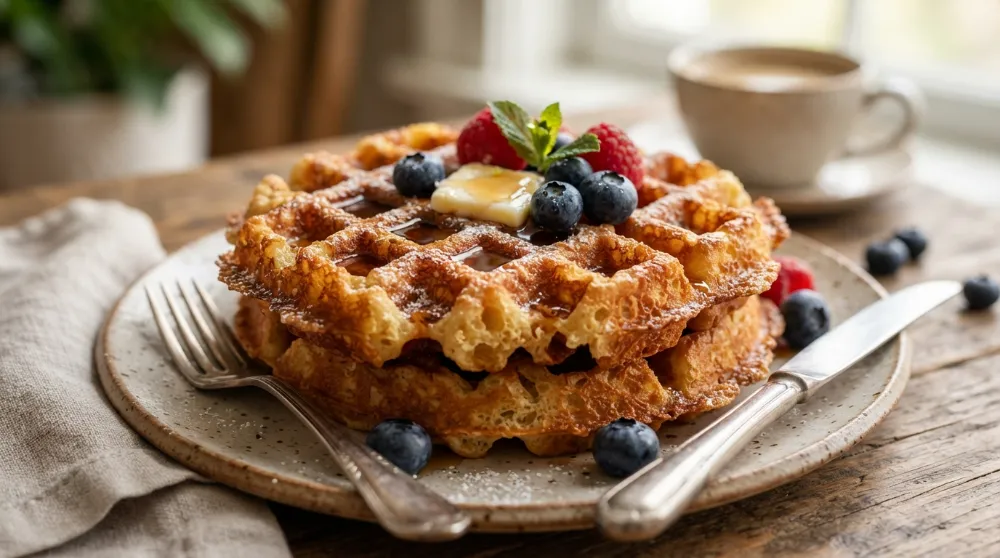Sourdough Discard Waffles (Crispy Weekend Breakfast) 3 Sourdough Discard Waffles Crispy Weekend Breakfast 2