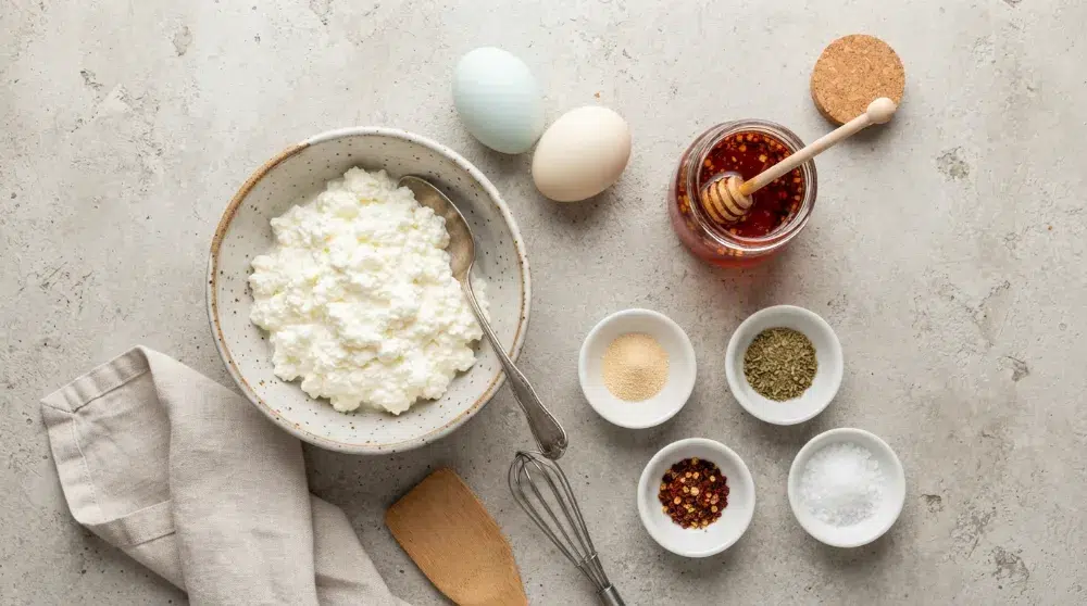 Cottage Cheese Flatbread with Hot Honey (Viral Weeknight Dinner) 2 Cottage Cheese Flatbread with Hot Honey Viral Weeknight Dinner 1