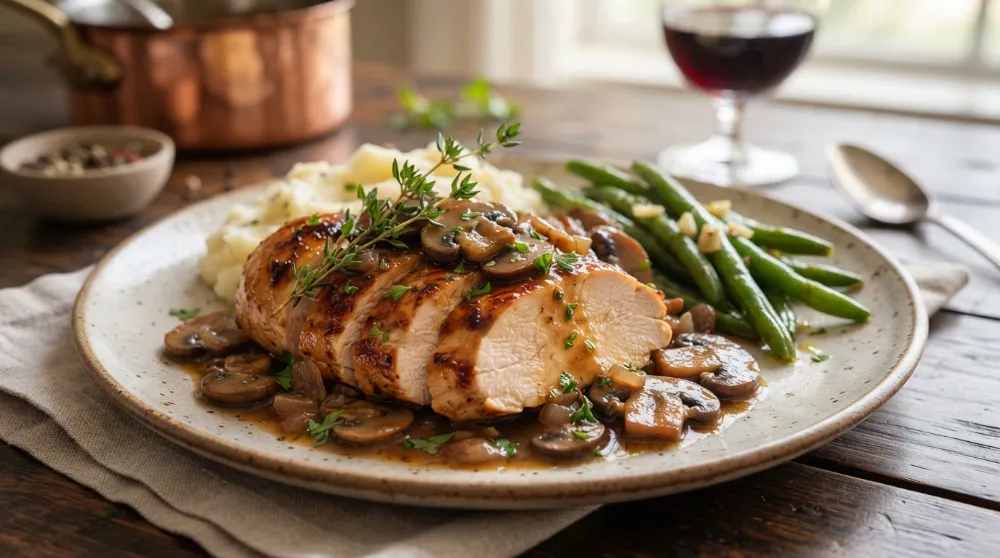 Home 1 Crock Pot Chicken Marsala Set and Forget Dinner 0