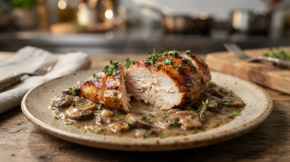 Crock Pot Chicken Marsala Set and Forget Dinner 2